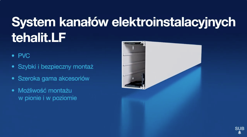 LF Kan el-instal PVC 40x60mm biały • LF4006009016 | Hager